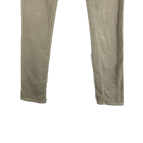 AG Adriano Goldschmied  Women 25 Corduroy Pants The Stevie Slim Straight Gray - Picture 3 of 11
